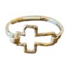 Bangle Bracelet Cross Gold