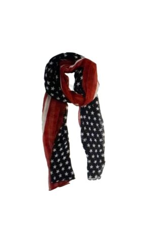 Red White Blue Stars & Stripes Scarf